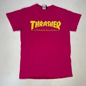 Thrasher Magazine Graphic T-shirt Women Small Pink Short Sleeve